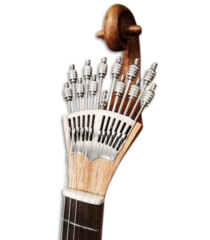 Foto del clavijero de la Guitarra Portuguesa Artimúsica GPBASEL Modelo Lisboa