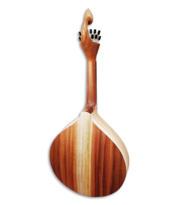 Foto do fundo da Guitarra Portuguesa Artimúsica GPBASEC Modelo Coimbra