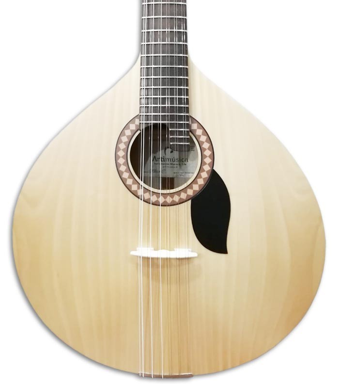 Foto do tampo da Guitarra Portuguesa Artimúsica GPBASEC Modelo Coimbra