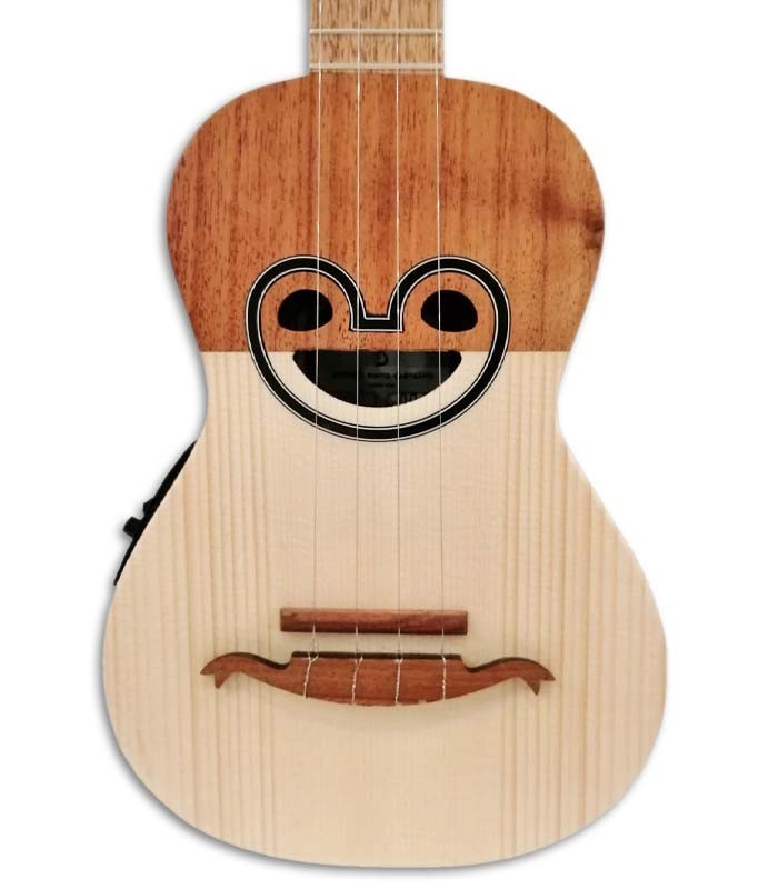 Foto de las medias tapas del Cavaquinho APC 103 Boca Raya con Preamplificador