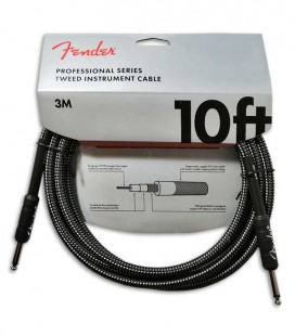 Cabo Fender Professional Cinza Tweed 3m para Guitarra