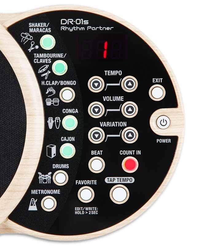 Photo of the Rhythm Partner Boss DR-01S control panel