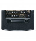 Foto do painel de controlo do Amplificador Roland AC-33