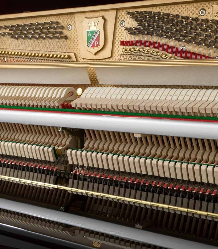 Photo of the action of the Upright Piano Petrof P122 N2