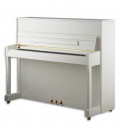 Foto do Piano Vertical Petrof P122 N2 com acabamento em branco