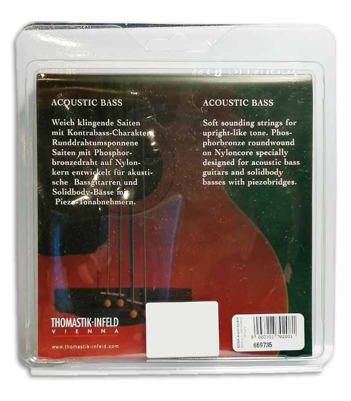 Photo of the String set Thomastik AB 344 041-086 package backcover