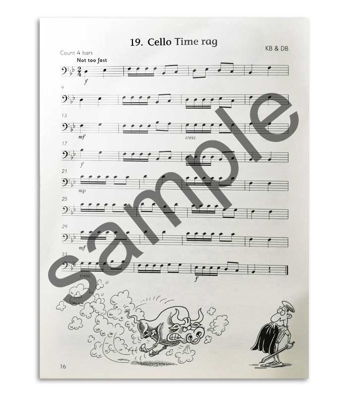 Foto de una muestra del libro Blackwell Cello Time Runners Book 2 con CD