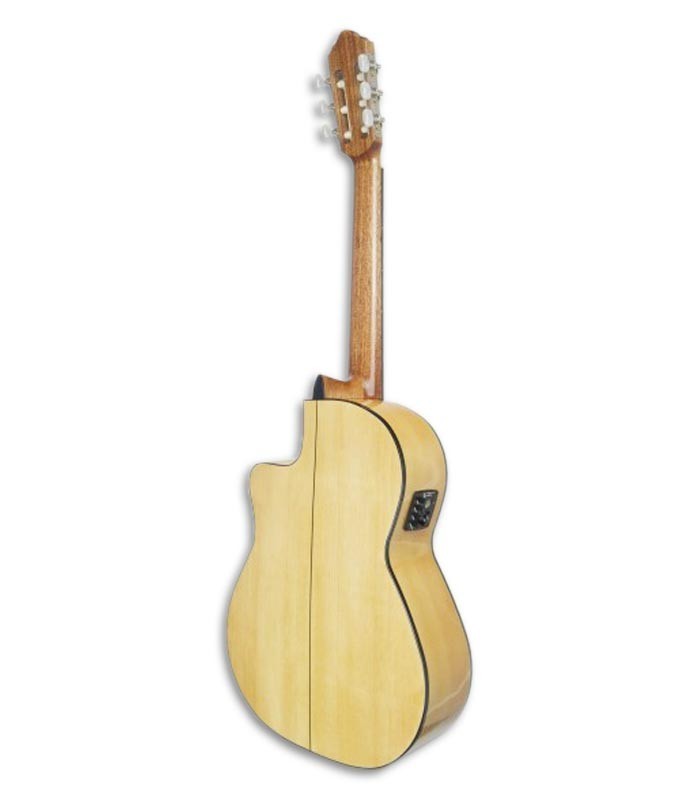 Foto do fundo da Guitarra Flamenca APC 1F CW Electrificada