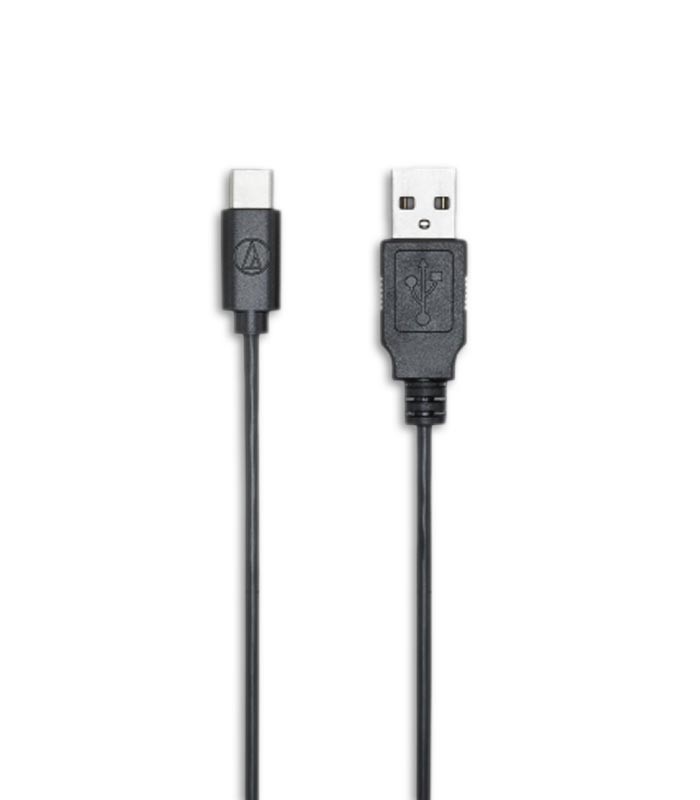 Foto del cable USB-C a USB-A del Microfono Audio Technica ATR2500X