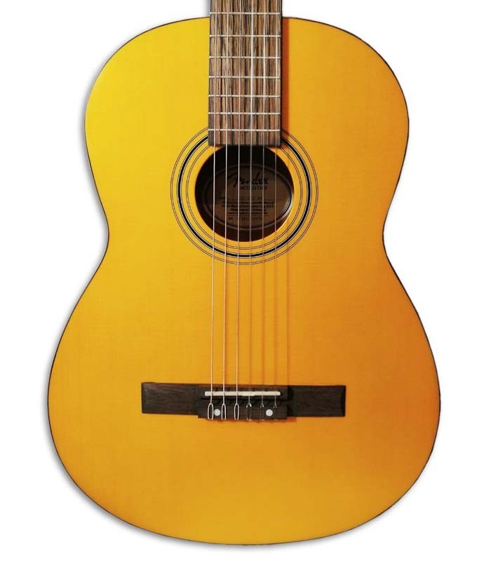Foto do tampo da Guitarra Clássica Fender modelo ESC110 Educacional