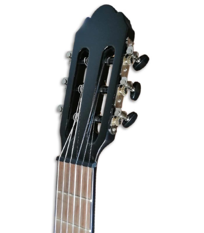 Foto da cabeça da Guitarra Clássica VGS Student Preta com Pickup