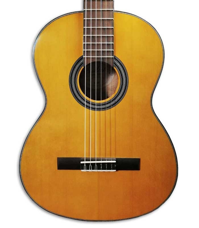Foto do tampo da Guitarra Clássica VGS Student Natural com Pickup
