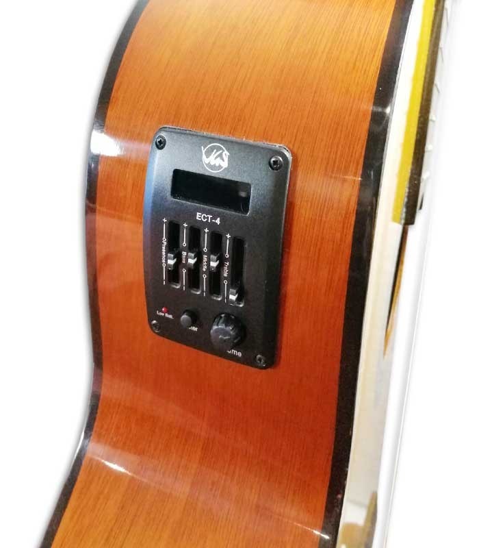 Foto del preamplificador de la Guitarra Clásica VGS Student Natural