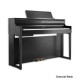 Foto do Piano Digital Roland HP-704 com acabamento Charcoal Black