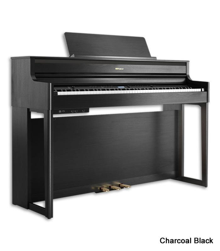 Photo of the Digital Piano Roland HP-704 with Charcoal Black finish