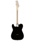 Foto das costas da Guitarra Elétrica Fender Squier Bullet Telecaster Black