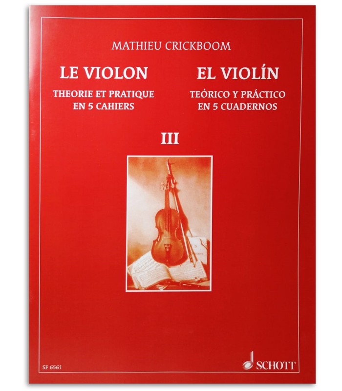 Foto da capa do livro Mathieu Crickboom para Violino Teórico e Prático Vol 3 SF6561