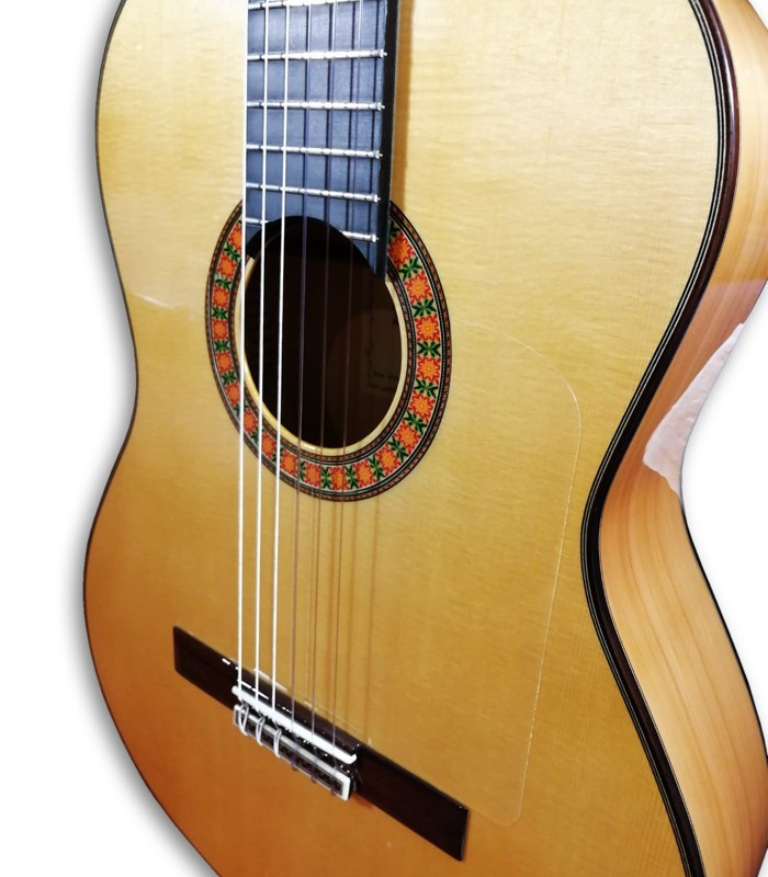 Foto detalle del cuerpo de la Guitarra Flamenca Alhambra 10 FC