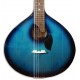 Foto de la tapa de la Guitarra Portuguesa Artimúsica GPBBL Modelo Lisboa Blueburst Base Tapa Tílo Fondo Acacia Blueburst