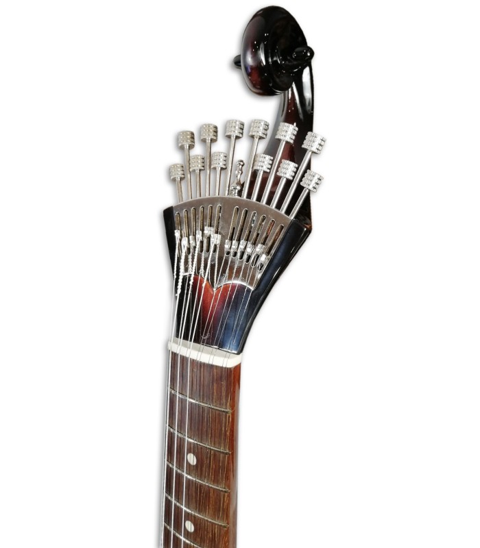 Abanico y voluta de la Guitarra Portuguesa Artimúsica GPSBL Sunburst