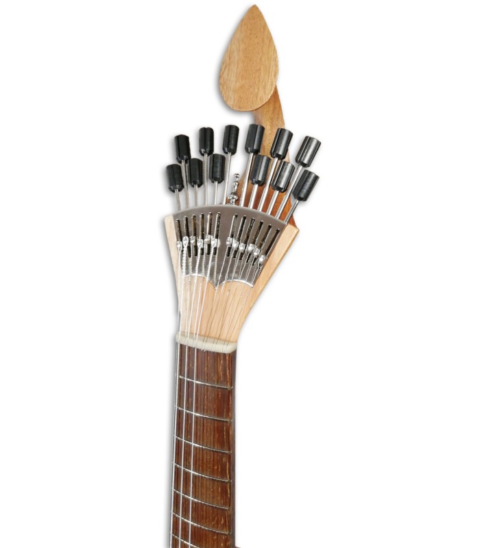 Foto del clavijero de la Guitarra Portuguesa Artimúsica GPBASECCAD Modelo Coimbra