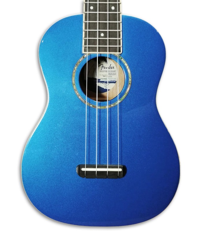 Foto de la tapa del Ukelele Concierto Fender Zuma Classic LPB