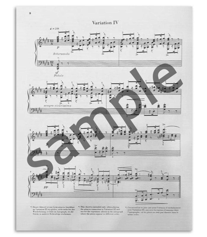 Photo a sample of the Schumann Symphonische Etuden Op 13