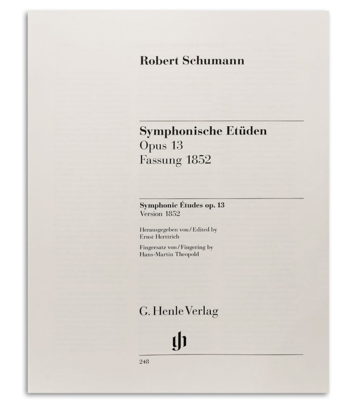 Foto de otra muestra del libro Schumann Estudios Sinfónicos Op 13