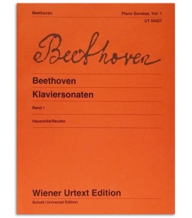 Photo of the Beethoven Klaviersonaten Vol 1 Urtext UT50427 book cover