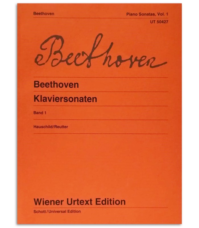 Photo of the Beethoven Klaviersonaten Vol 1 Urtext UT50427 book cover