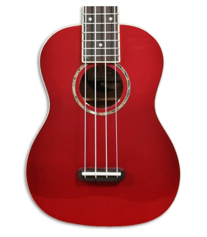 Foto do tampo do Ukulele Concerto Fender Zuma Classic CAR