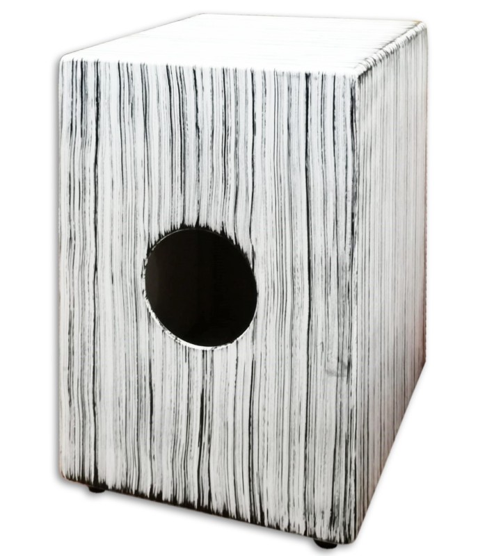 Foto das costas do Cajon LP Aspire LPA1332-WS Accents White Streak