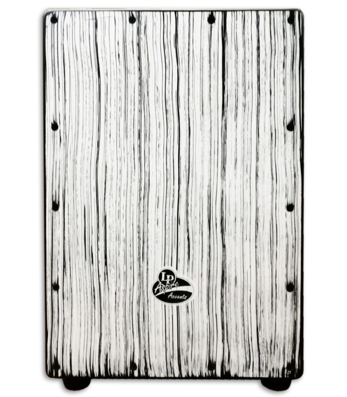 Foto do tampo do Cajon LP Aspire LPA1332-WS Accents White Streak