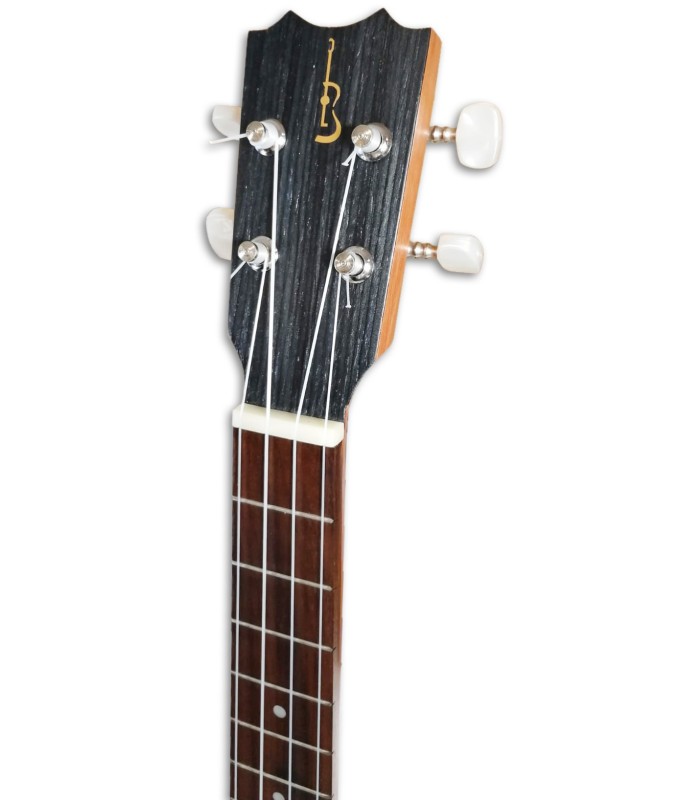 Foto de la cabeza del Ukulele Tenor APC TMX con Boca Lateral
