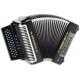 Foto da Concertina Hohner Corona II Xtreme em cor preta