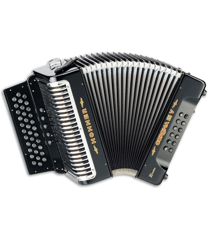 Photo of the Concertina Hohner Corona II Xtreme in black color