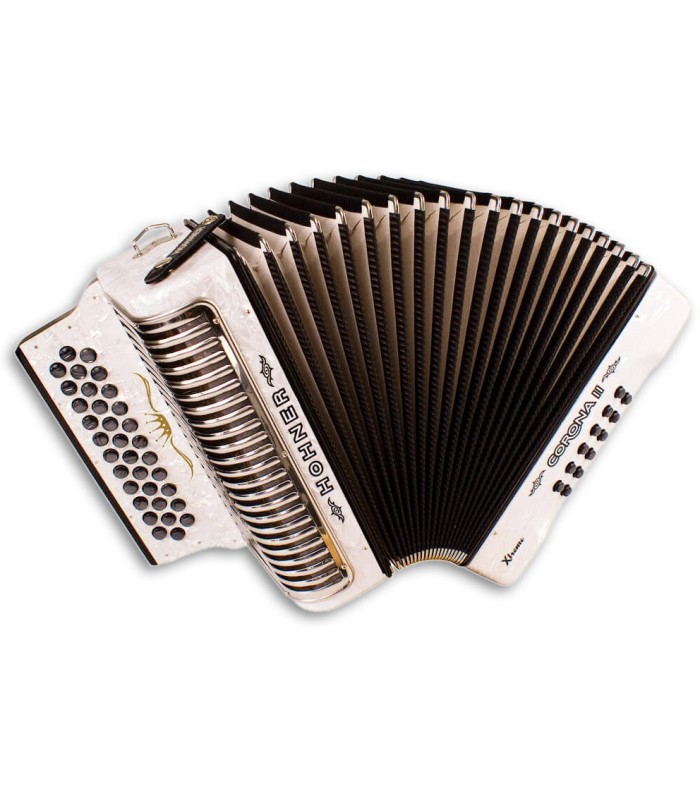 Foto da Concertina Hohner Corona II Xtreme em cor branca