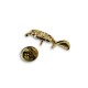 Photo of the Pin Ortolá 7775 FTP007 Horn Golden separated from the lock