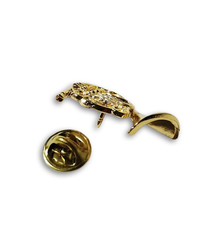 Photo of the Pin Ortolá 7775 FTP007 Horn Golden separated from the lock