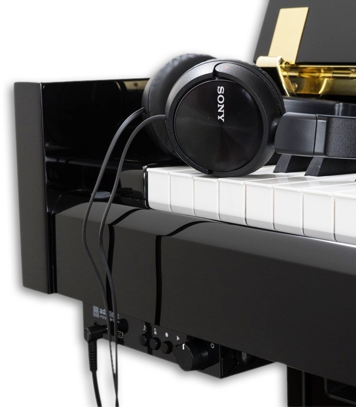 Foto del sistema Adsilent para piano vertical