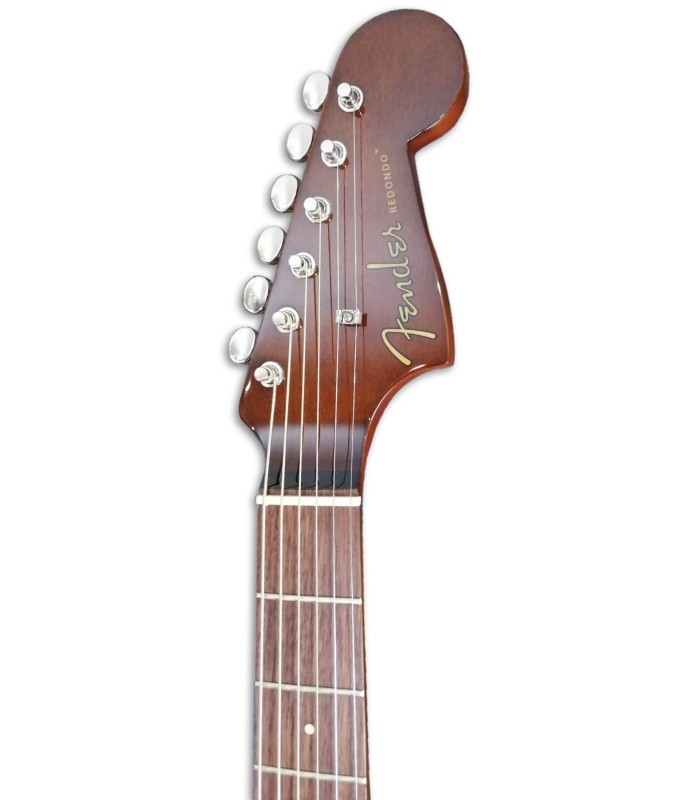 Foto da cabeça da Guitarra Eletroacústica Fender Redondo Player