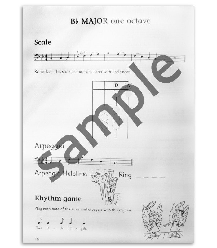 Photo of a sample of the Blackwell Cello Time Scales book