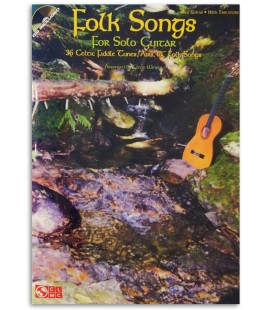 Foto de una muestra del libro Folk Songs for Solo Guitar