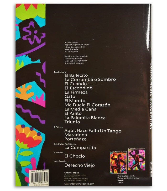 Photo of the Guitar Music of Argentina book backcover