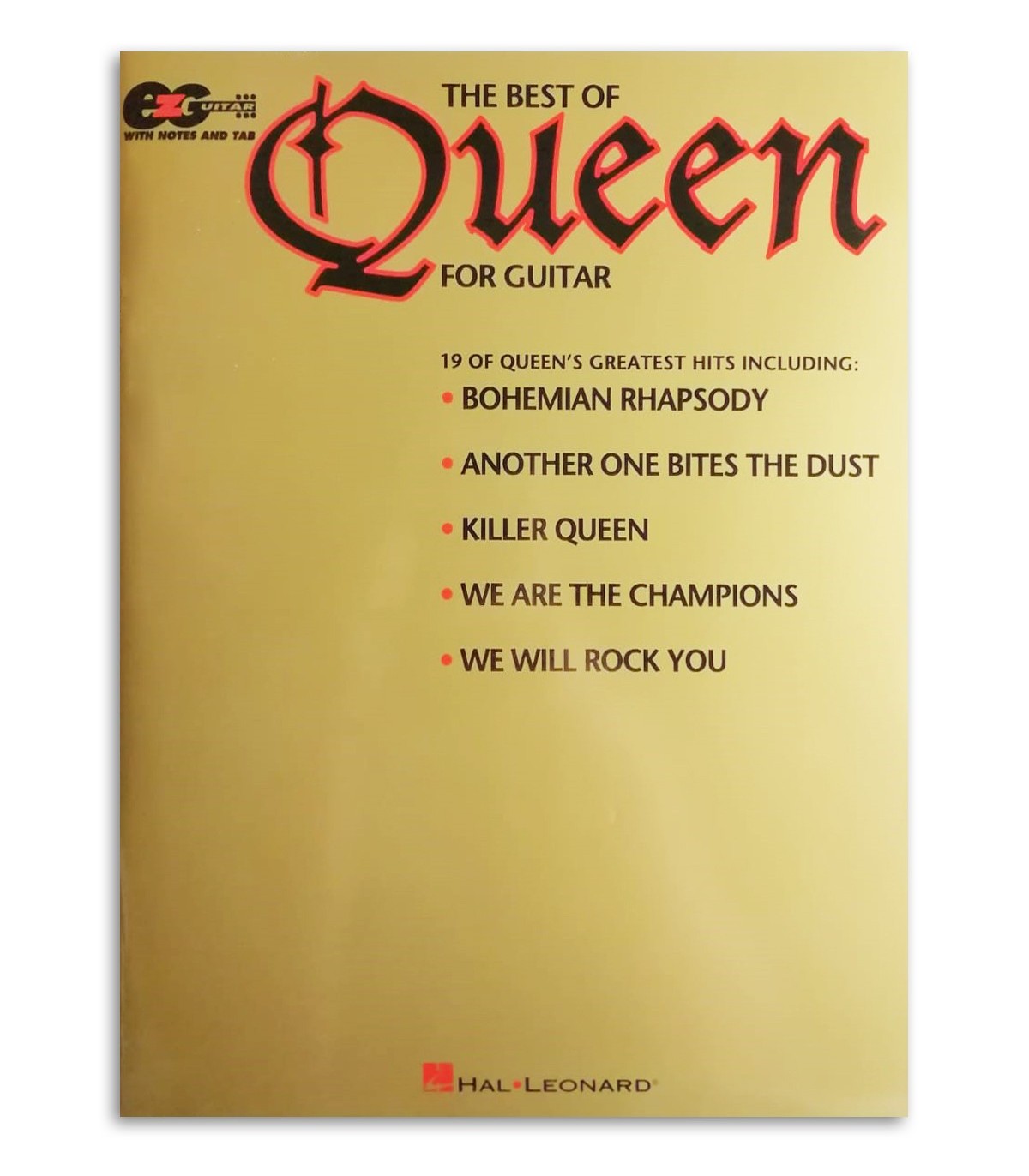 The Best Of Queen For Guitar, Livro de canções