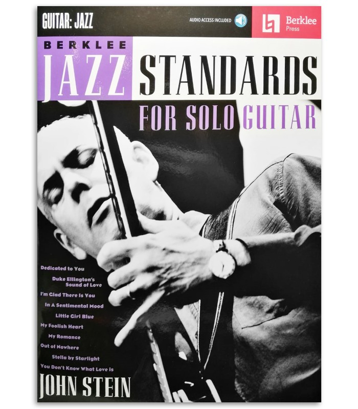 Foto da capa do livro Jazz Standards for Solo Guitar John Stein Berklee