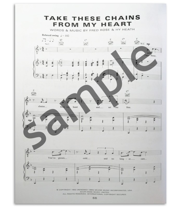 Foto de uma amostra do Livro Ray Charles The Piano Transcriptions