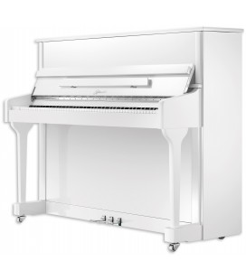 Photo of the Upright Piano Ritmuller model AEU118S in white finish