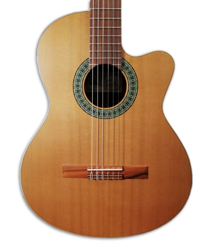 Foto de la tapa de la Guitarra Clássica Paco Castillo modelo 220 CE