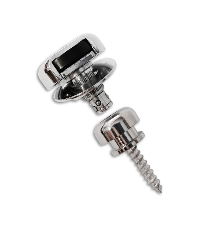 Foto de las partes del Strap lock Fender modelo Infinity